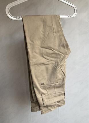 Песочные бежевые осенние коричневые штаны брюки mango7 фото
