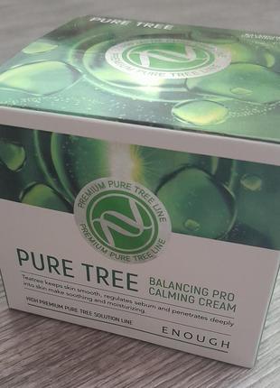 Крем для обличчя enough pure tree balancing pro calming cream заспокійливий із екстрактом чайного дерева 50 мл