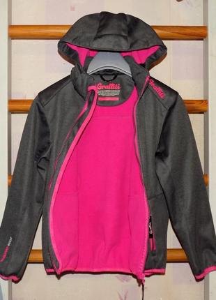 Термо куртка, ветровка софтшелл w-guard 8000 мембрана, graffiti р.140-146см3 фото