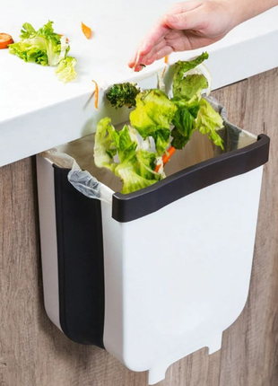 Складаний контейнер для сміття на двері kitchen flexible bin1 фото