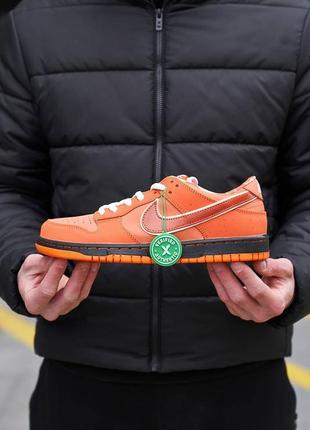 Nike sb dunk low orange lobster9 фото