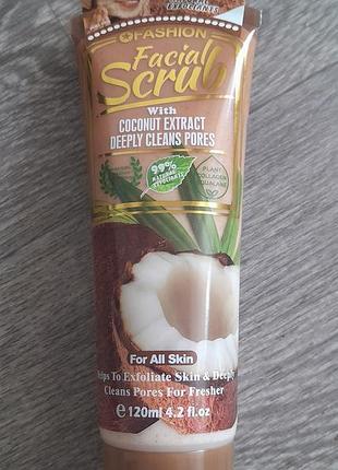 Скраб для лица wokali fashion facial scrub coconut wkl683 120 мл