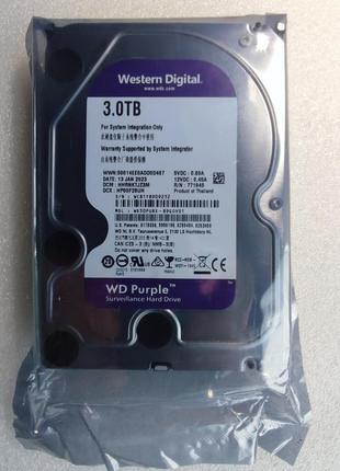 Жорсткий диск wd purple 3тб (wd30purx)