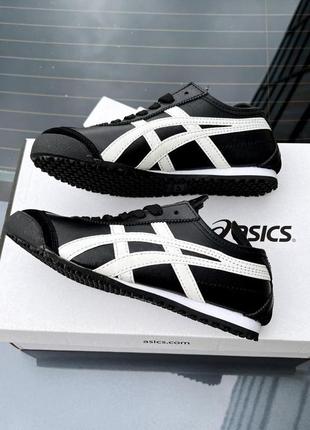 Мужские кроссовки  asics onitsuka tiger mexico black and white7 фото