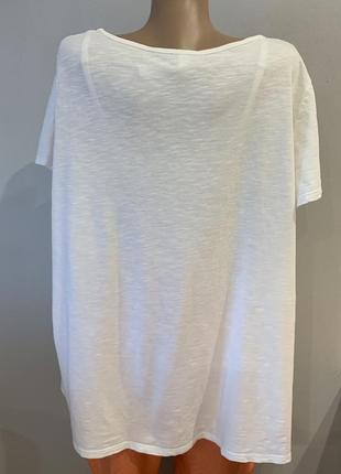Стильная коттоновая трикотажная блузка/футболка-вышиванка максимального размера5 фото