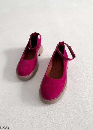 Стильні жіночі замшеві туфлі, натуральна замша, 36-37-38-39-40-4110 фото