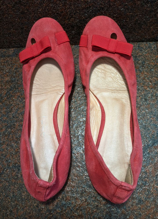 Балетки мокасины туфли женские кожа красные 37р. 23.5 см.4 фото