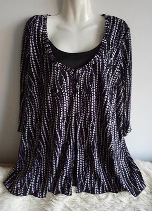 Шикарна блуза обманка, батал, canda, р. 26/7xl