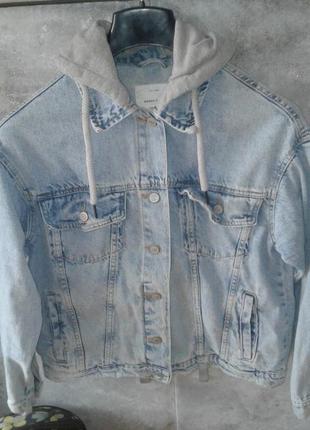 Куртка джинсовая с капюшоном house brand2 фото