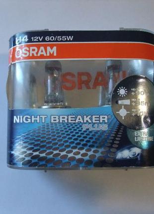 Галогенні лампи osram night breaker plus h4