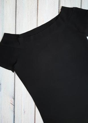 💥1+1=3 фирменная черная футболка с открытыми плечами atmosphere, размер 42 - 445 фото