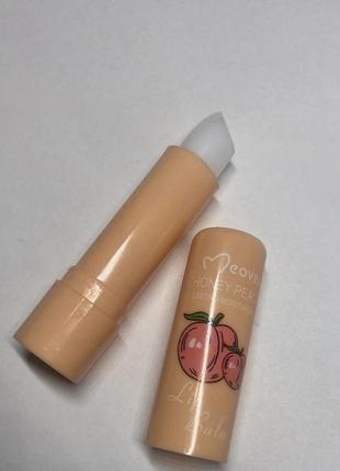 Гігієнічна помада meover honey peach lip balm2 фото