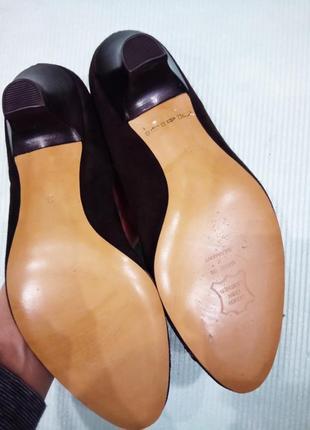 36р. туфлі на низьких підборах із натуральної замші peter kaiser4 фото