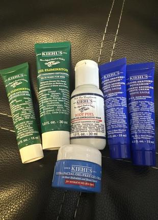 Набір догляду для чоловіків kiehls kiehl’s for men ultra facial gel cream oil