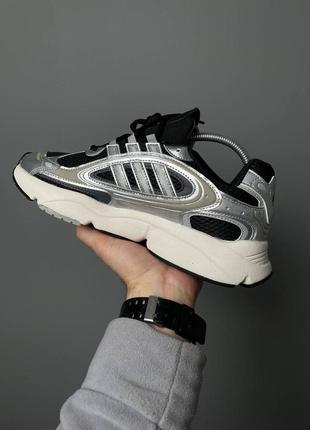 Новинка мужские кроссовки adidas ozmillen black silver white2 фото