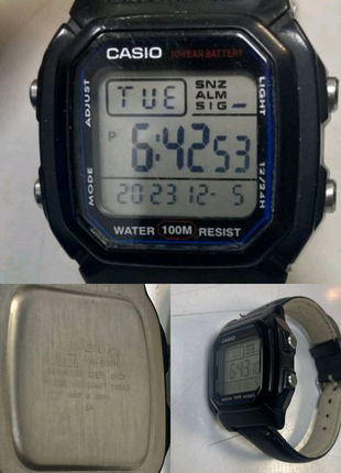 Годинник casio w-800h1 фото