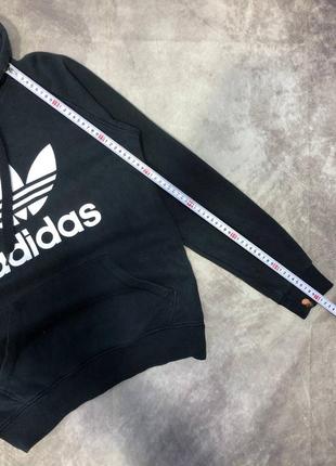 Светр adidas hoodie mens l pullover spellout white y2k three stripes3 фото