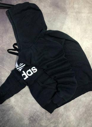 Светр adidas hoodie mens l pullover spellout white y2k three stripes9 фото