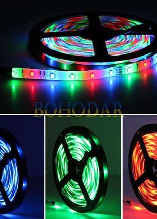 Комплект стрічка лента ledstrip 3528 5 м led rgb smd + пульт п...4 фото