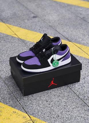 Nike jordan 1 retro low violet2 фото