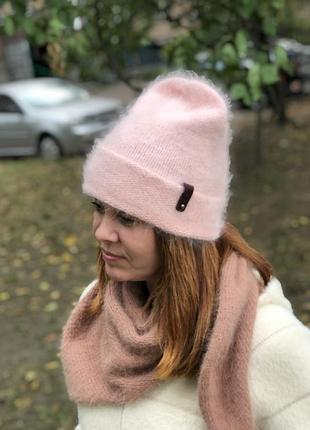Шапка з пуху норки6 фото