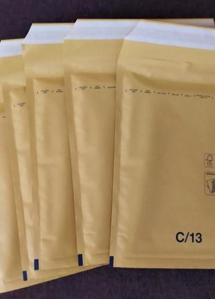 Бандерольный конверт с13 145х215, 50 шт. польща, жовті