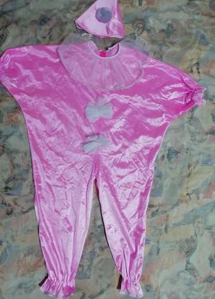 Карнавальный костюм клоуна шута арлекин на 5-6лет