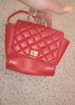 Червона сумка клатч accessoieres