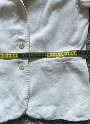 Пиджак, жакет massimo dutti оригинал бренд белый пиджачок размер s,m, указан размер 384 фото