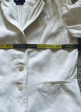 Пиджак, жакет massimo dutti оригинал бренд белый пиджачок размер s,m, указан размер 383 фото