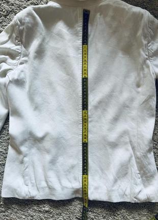 Пиджак, жакет massimo dutti оригинал бренд белый пиджачок размер s,m, указан размер 386 фото