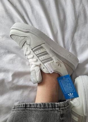 Стильные женские кожаные кеды, кроссовки adidas, натуральная кожа + замша6 фото