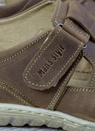 Літні шкіряні чоловічі напівчеревики/туфлі/сандалі/босоніжки/мокасини