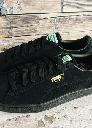 Кроссовки puma suede classic xxi black оригинал4 фото