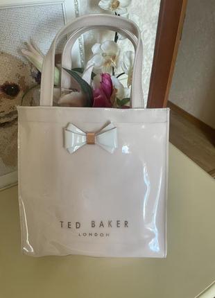 Нежно-розовая сумка ted baker с бантиком!!!2 фото