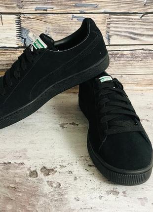 Кроссовки puma suede classic xxi black оригинал4 фото