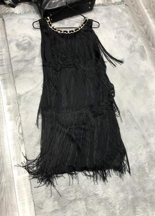 Шикарное черное платье вечернее италия5 фото