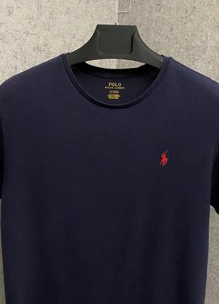 Синяя футболка от бренда polo ralph lauren3 фото