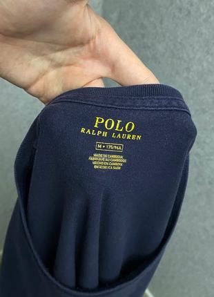 Синяя футболка от бренда polo ralph lauren5 фото