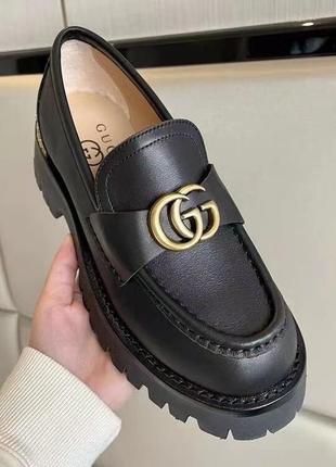 Лоферы в стиле gucci кожа 🔥🔥🔥