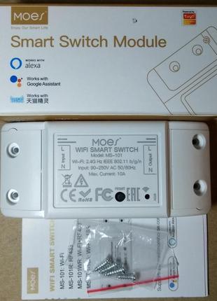 Wi-fi smart switch moeshouse з таймером, alexa і google home1 фото