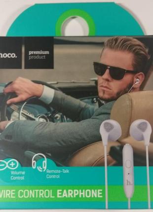 Наушники hoco m2 wire control earphone white (белый)