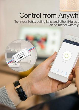 Wi-fi smart switch moeshouse з таймером, alexa і google home15 фото