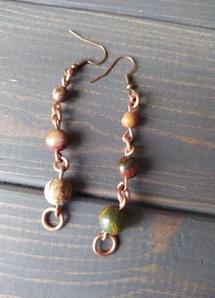 Серьги "тройная любовь"