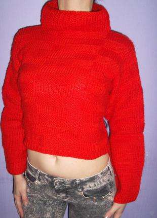 Шикарний светр ручної в'язки1 фото