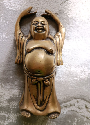 Індуїзм буддійська фігурка happy buddha будда латунь 12см
єзотері
