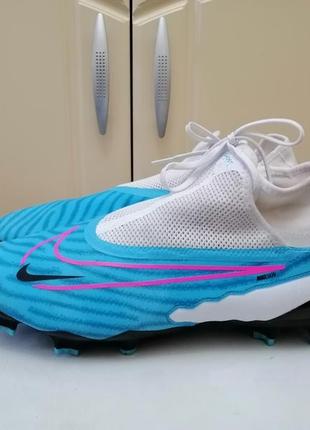 Бутси nike phantom gx pro dynamic fit fg white/blue dd9465-446
