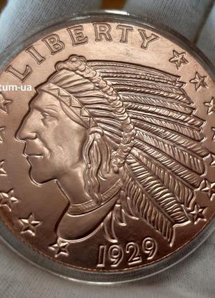 Ifa 2021 орел індіанець indian 5 oz унцій мідь мідна монета сша