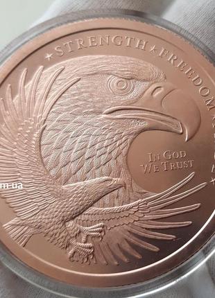Ifa 2021 орел eagle 5 oz унцій 999 мідь монета медь раунд gsm сша1 фото