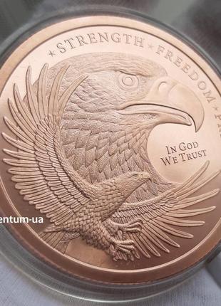 Ifa 2021 орел eagle 5 oz унцій 999 мідь монета медь раунд gsm сша5 фото
